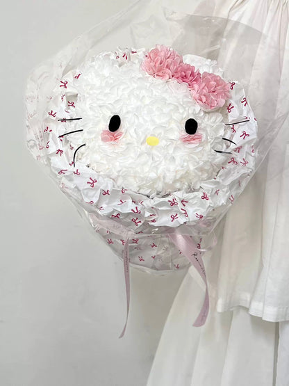 獨家自創卡通永生花花束 - Hello Kitty