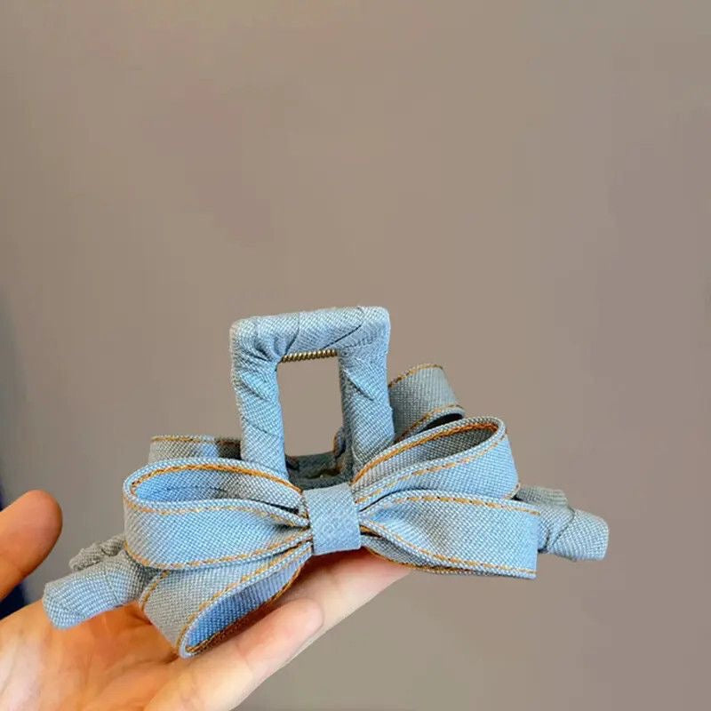 牛仔鯊魚髮夾