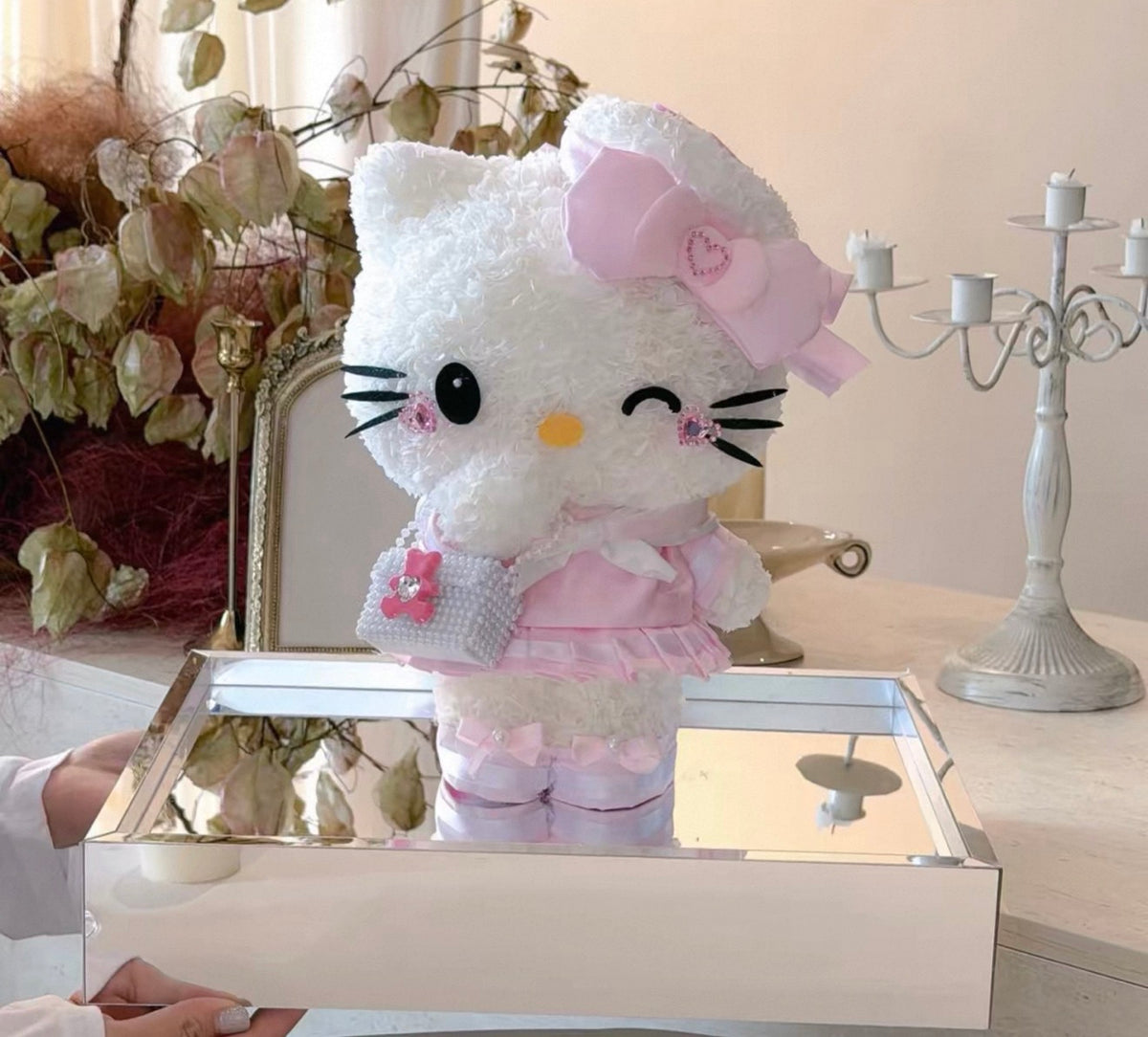 Hello Kitty 繡球永生花