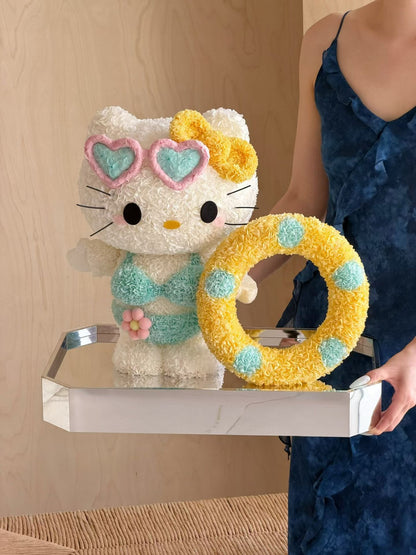 Hello Kitty 繡球永生花