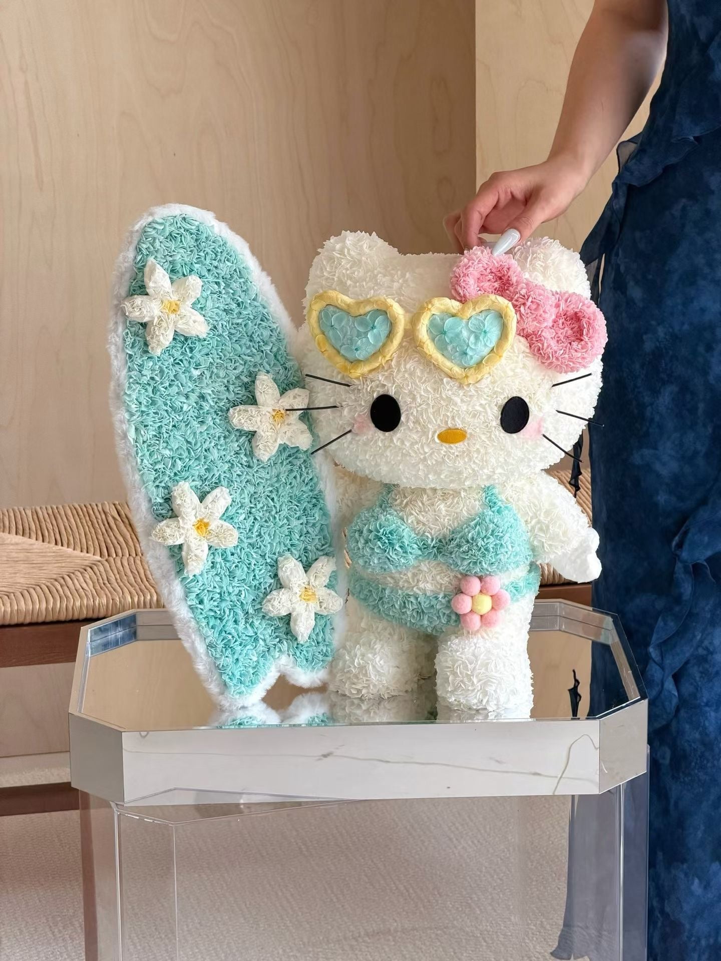 Hello Kitty 繡球永生花