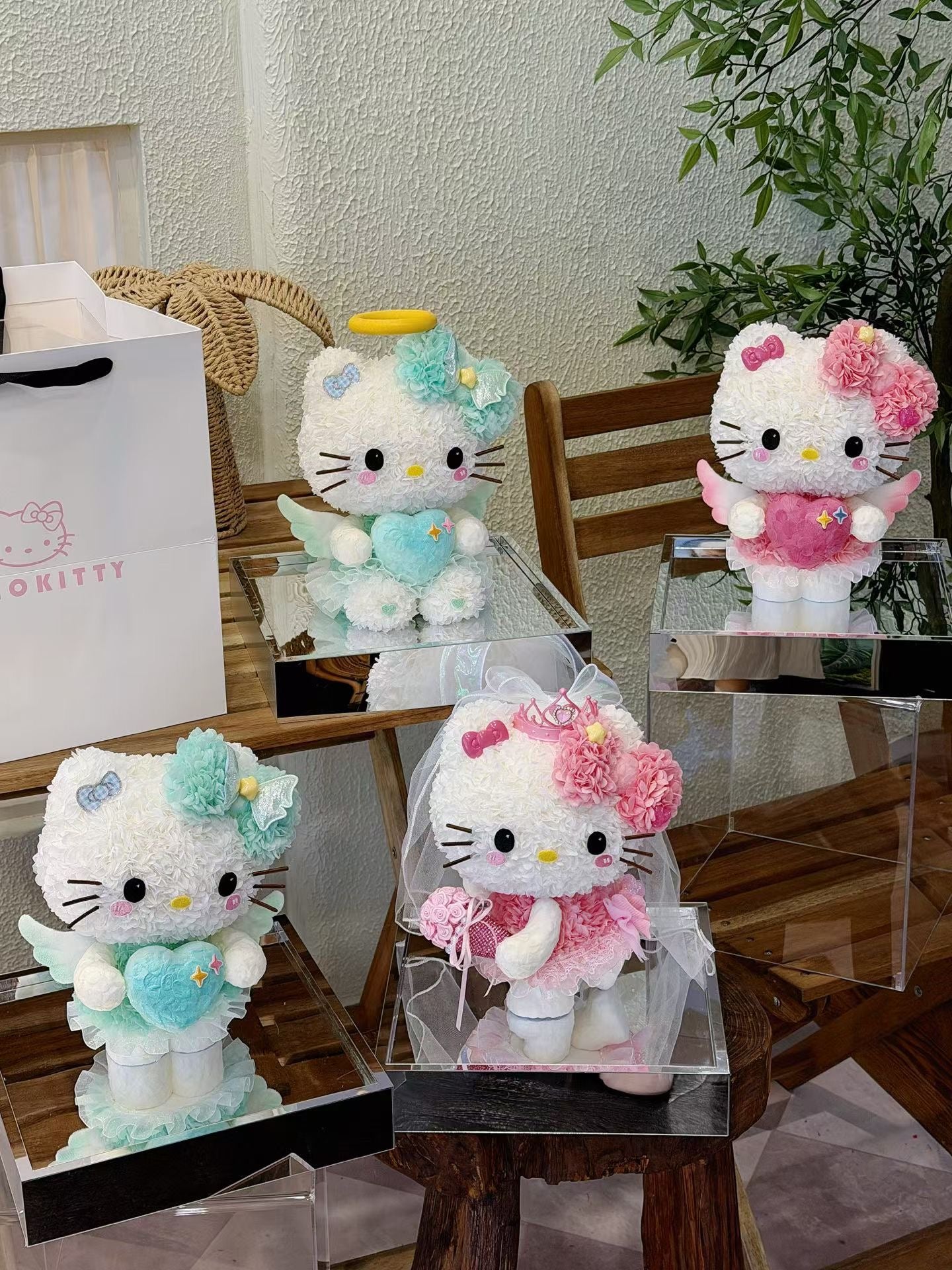 Hello Kitty 繡球永生花