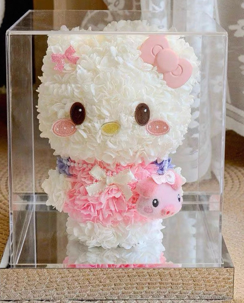 Hello Kitty 繡球永生花