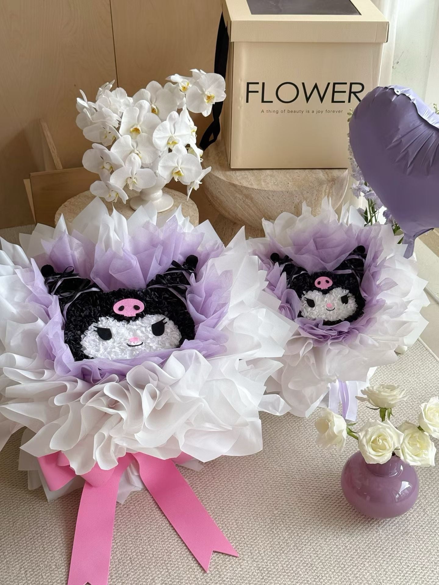Kuromi 繡球永生花花束