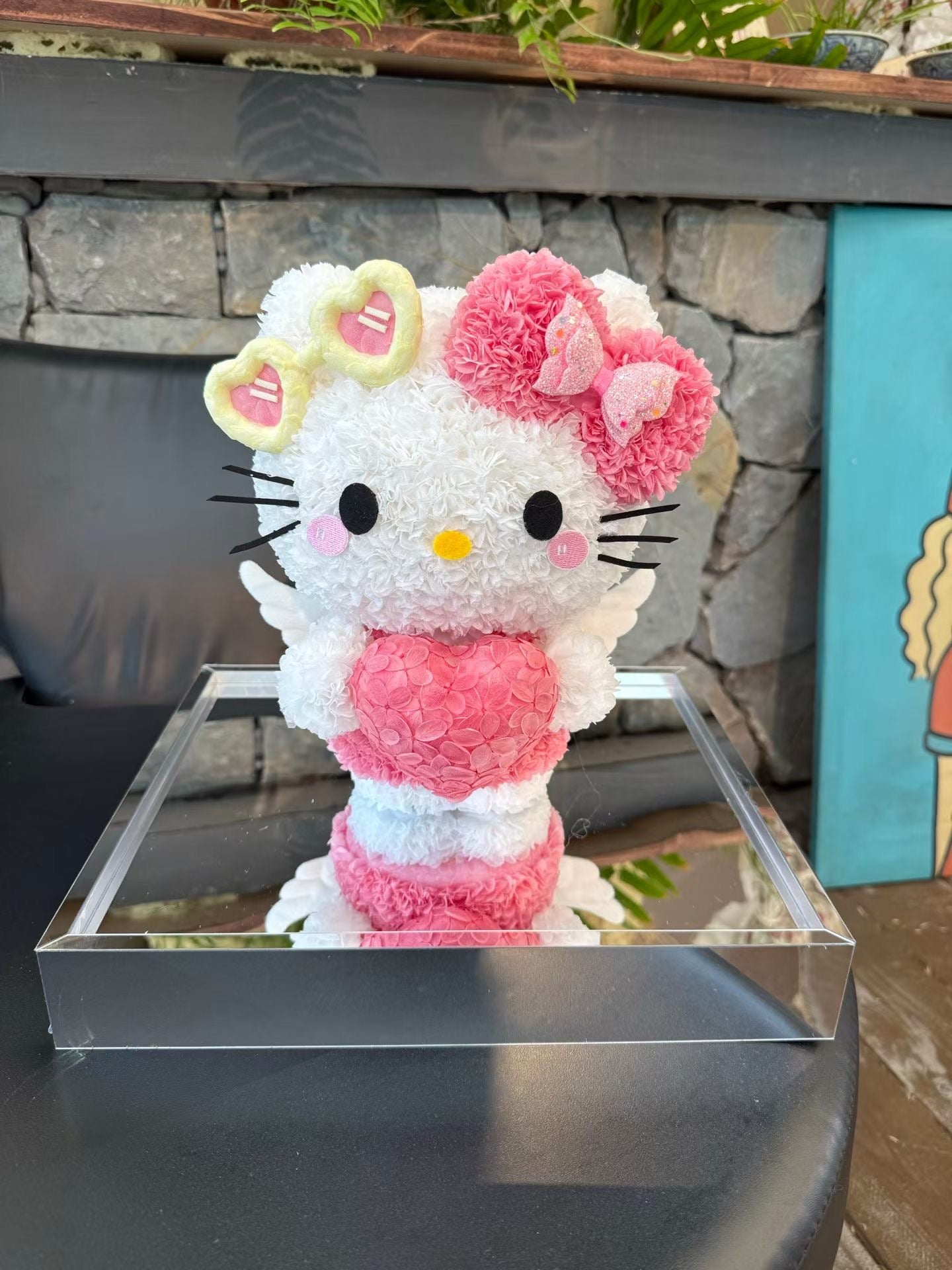 Hello Kitty 繡球永生花