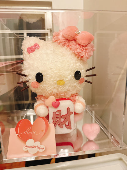 Hello Kitty 繡球永生花