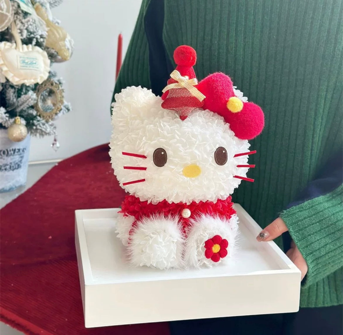 (聖誕限定) Hello Kitty永生花