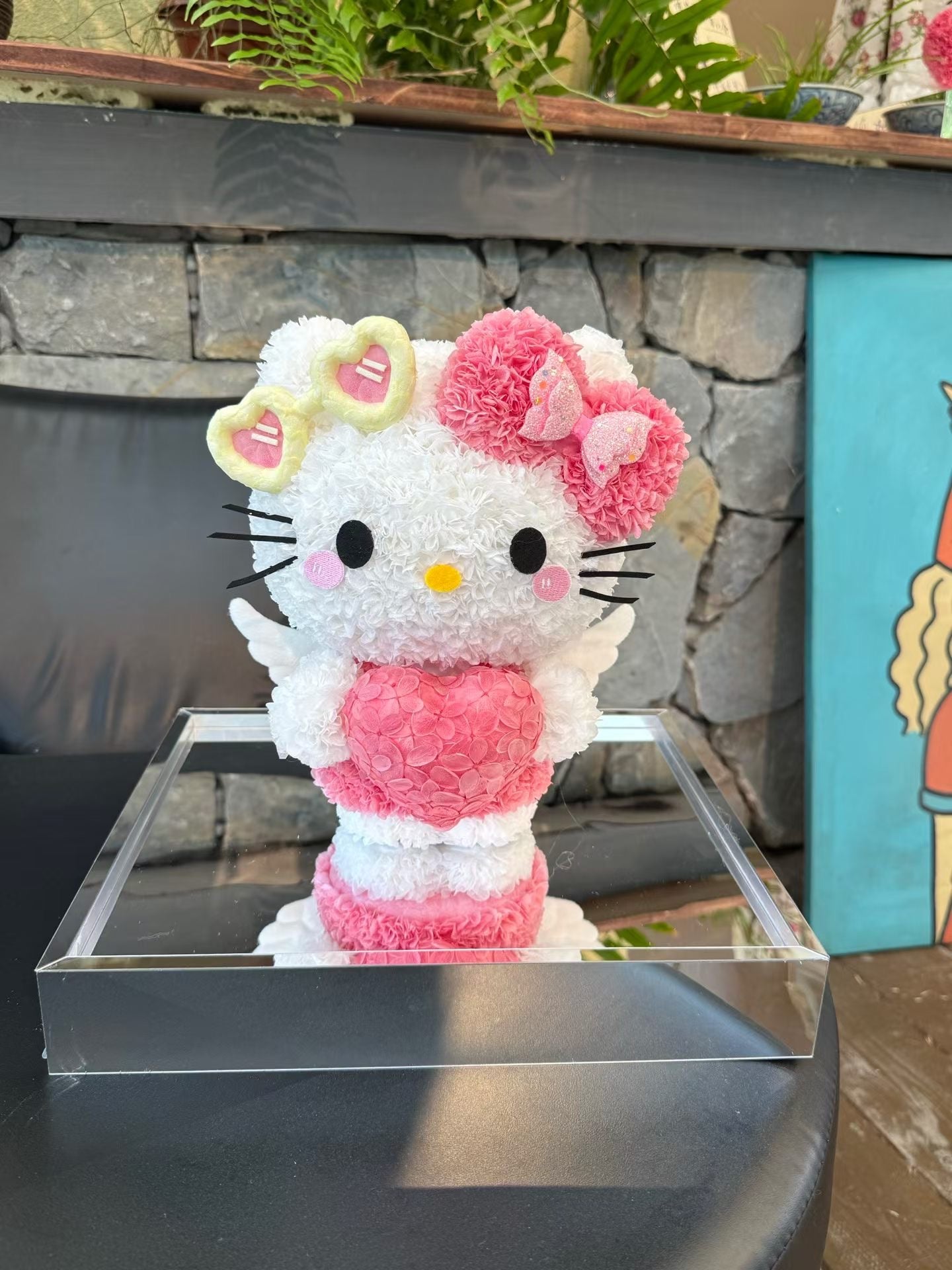 Hello Kitty 繡球永生花