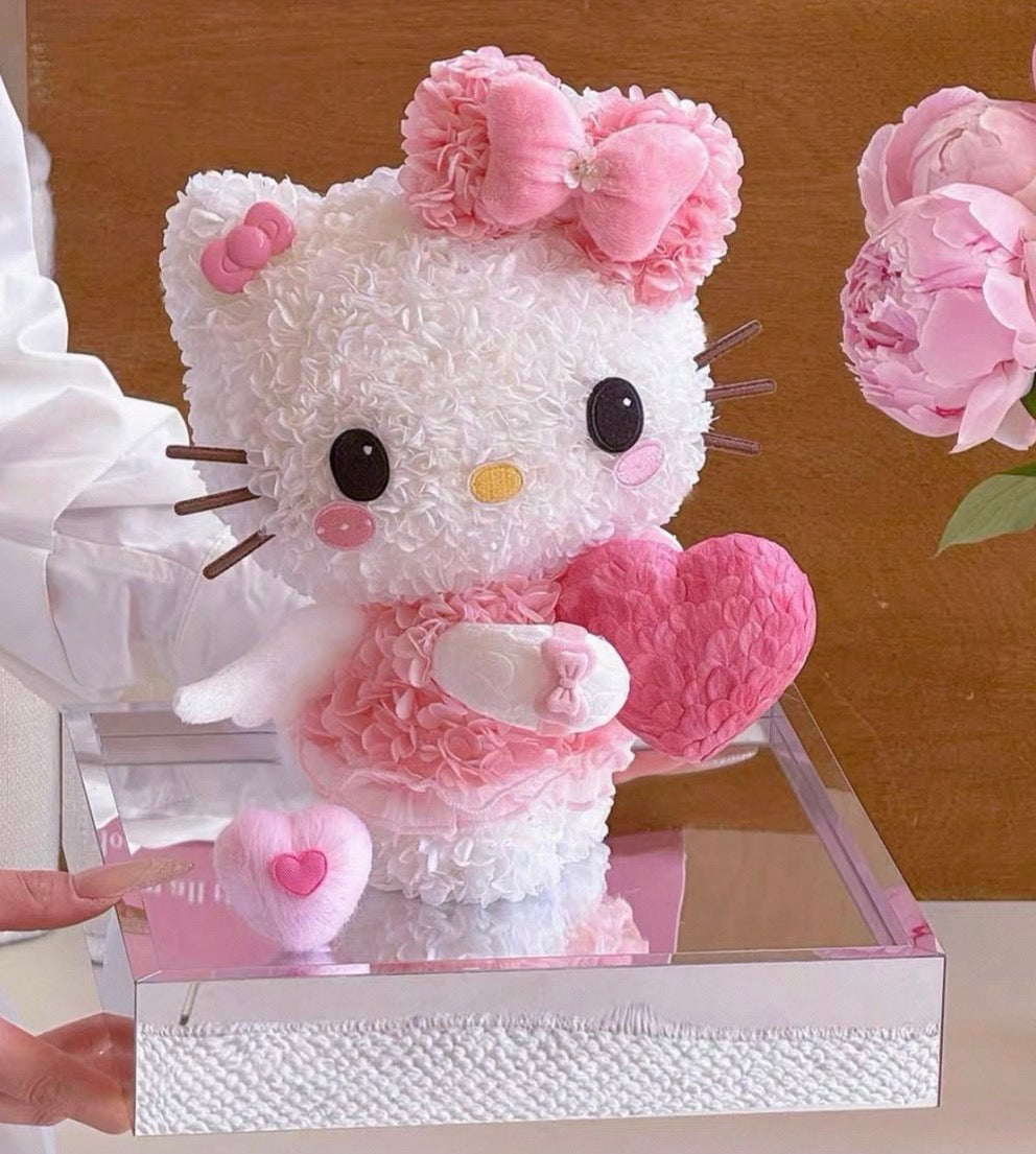Hello Kitty 繡球永生花