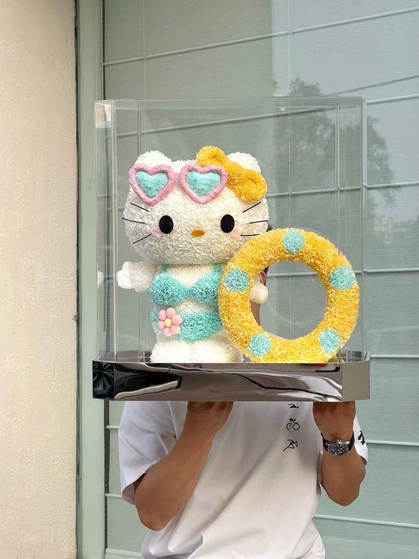 Hello Kitty 繡球永生花
