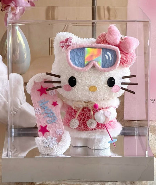 Hello Kitty 繡球永生花