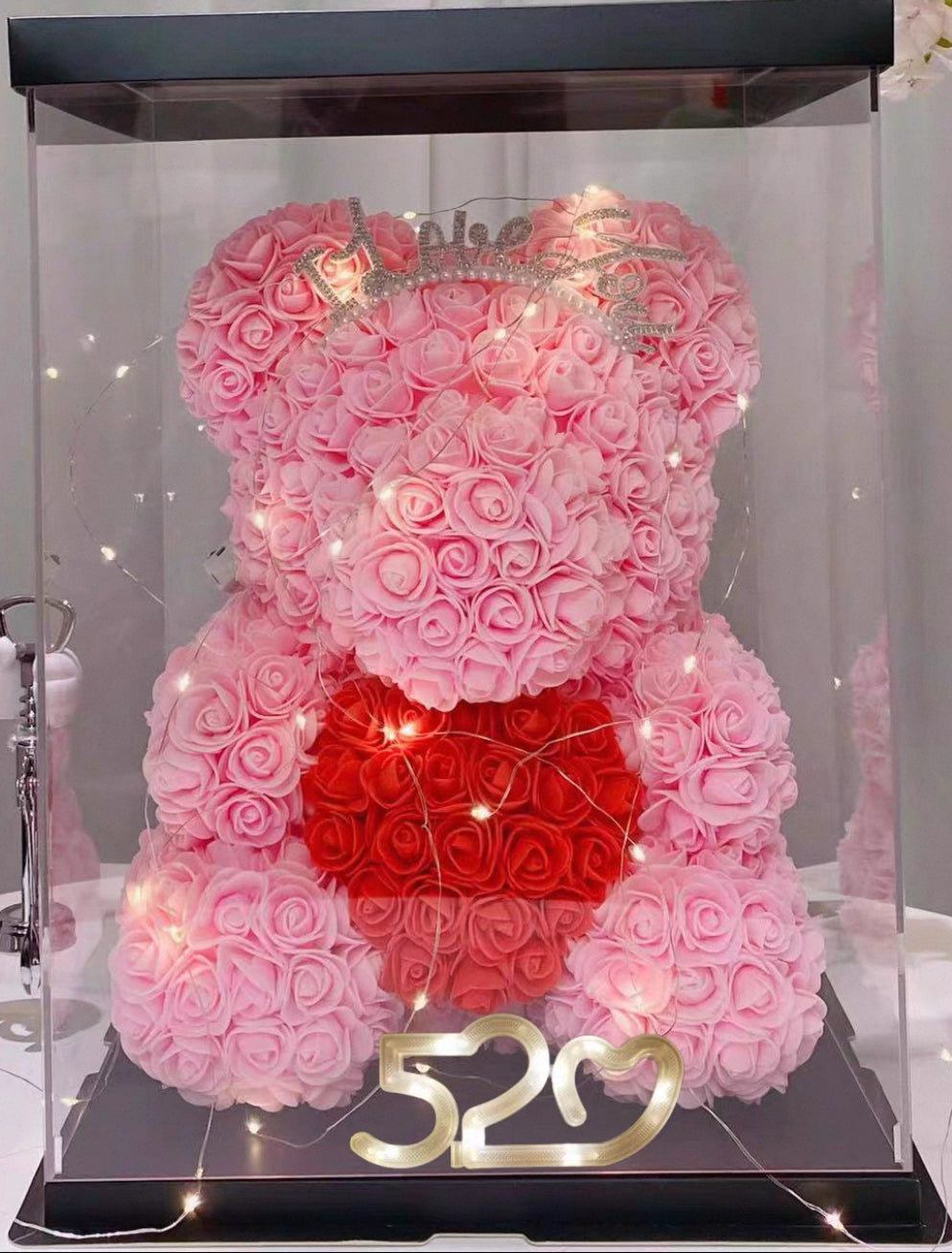 玫瑰熊香皂花禮盒 (多款）