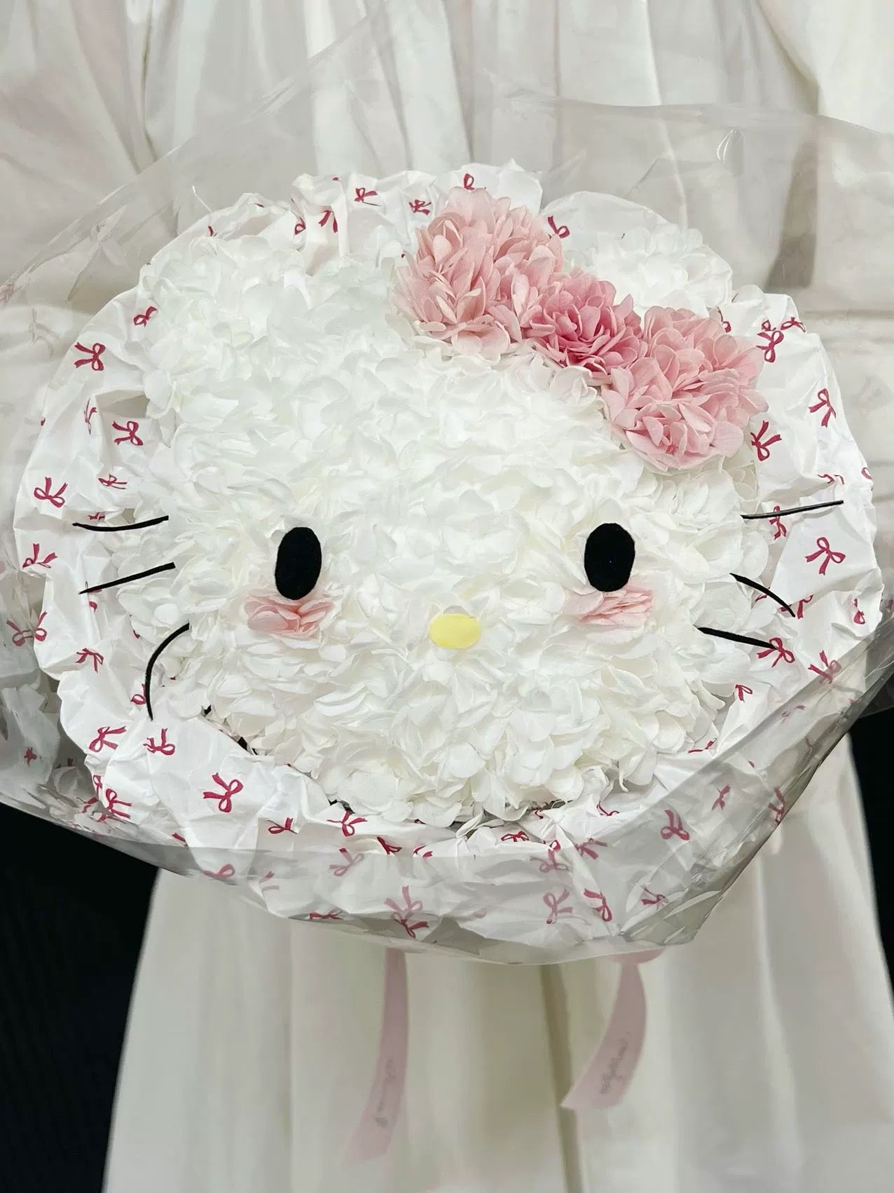 獨家自創卡通永生花花束 - Hello Kitty