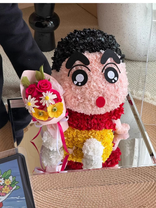 蠟筆小新 繡球永生花