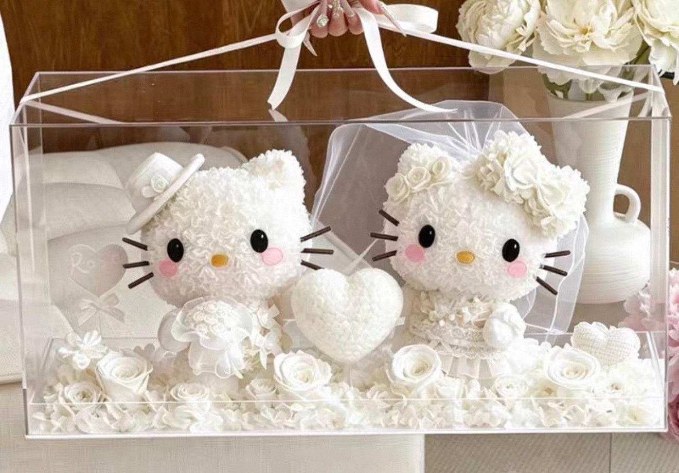 Hello Kitty 繡球永生花 (多色）
