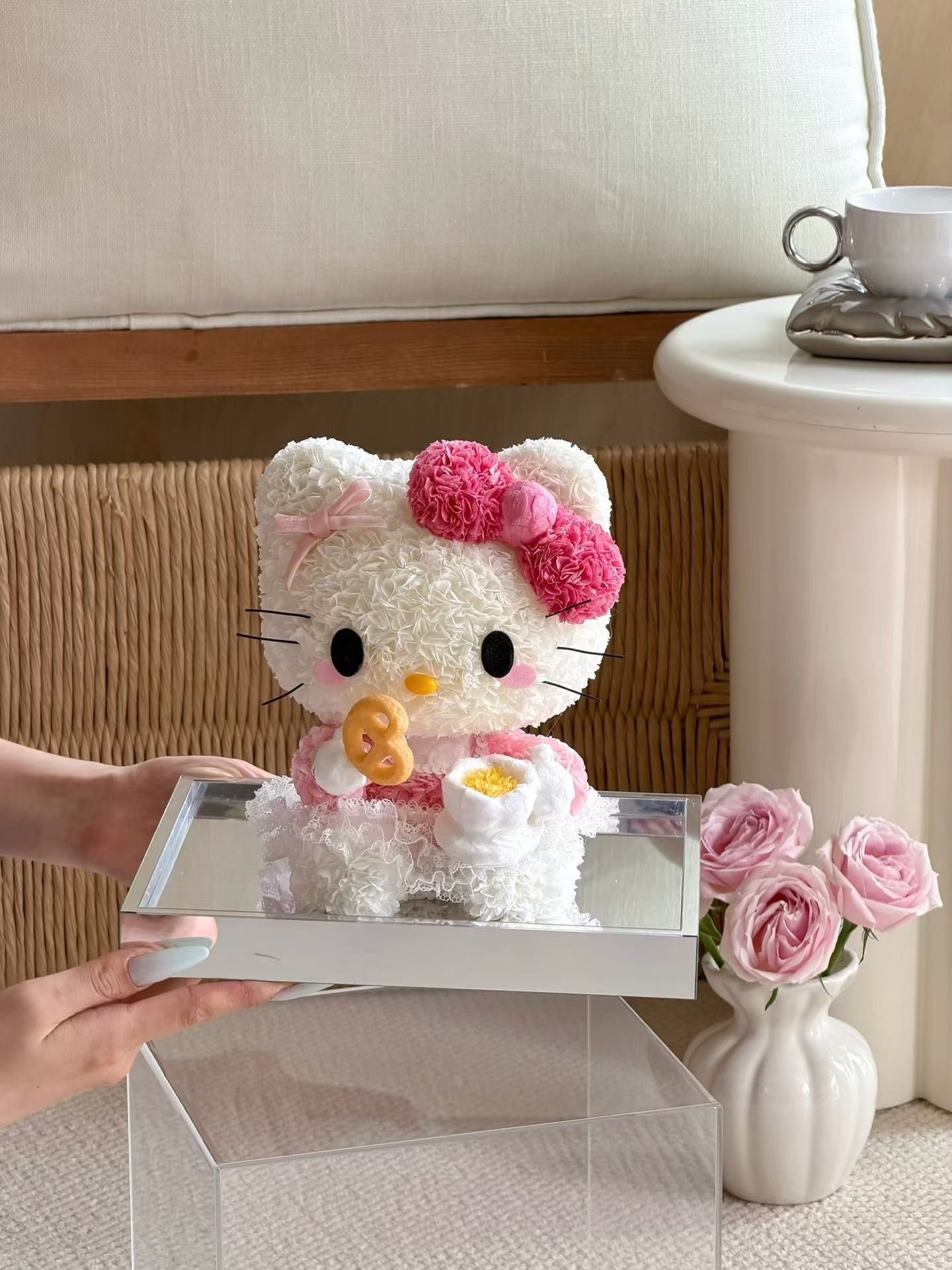 Hello Kitty 繡球永生花