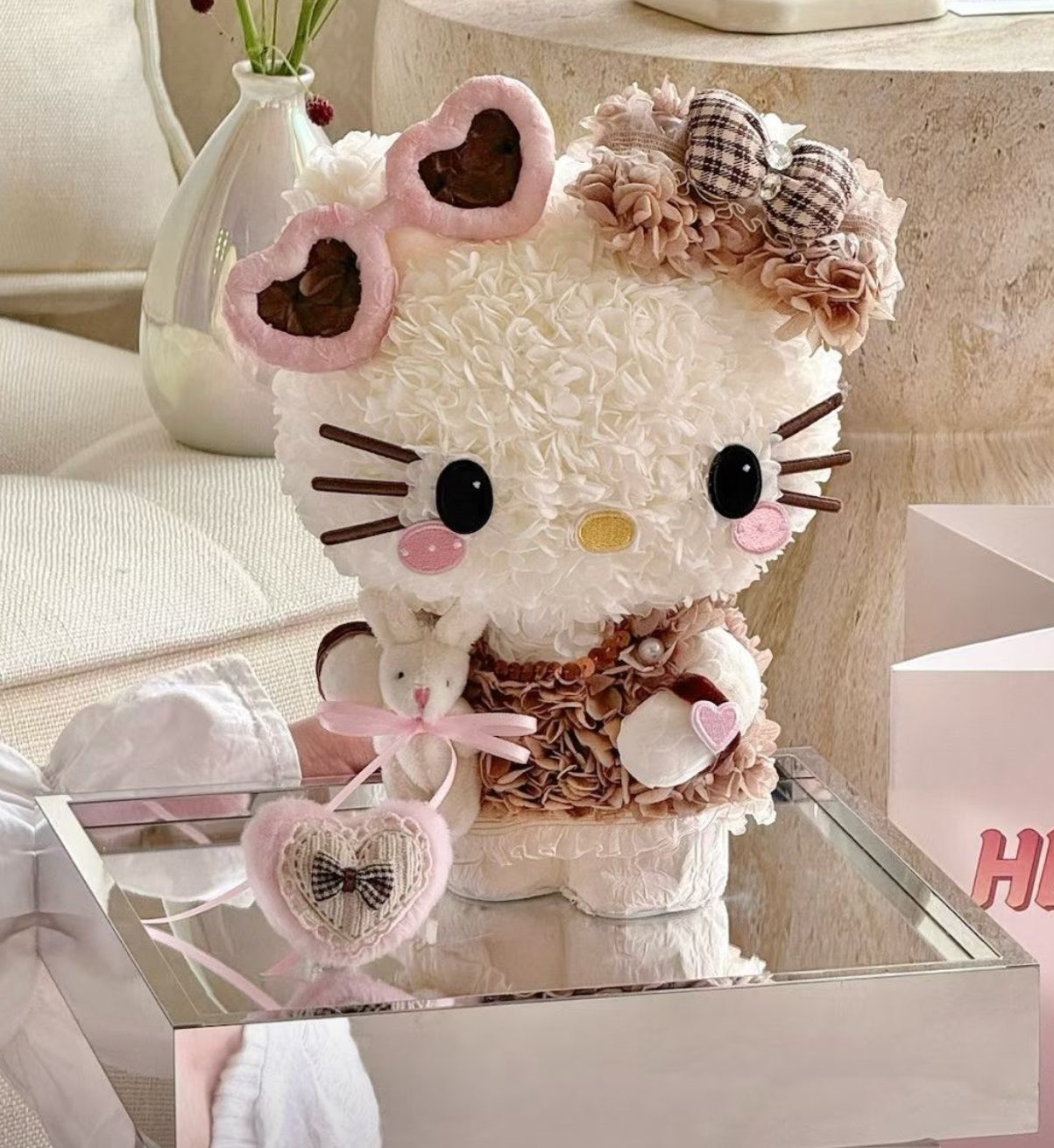 Hello Kitty 繡球永生花