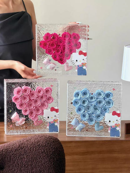 Hello Kitty 繡球永生花