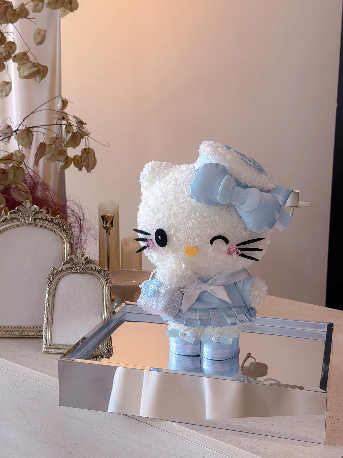 Hello Kitty 繡球永生花