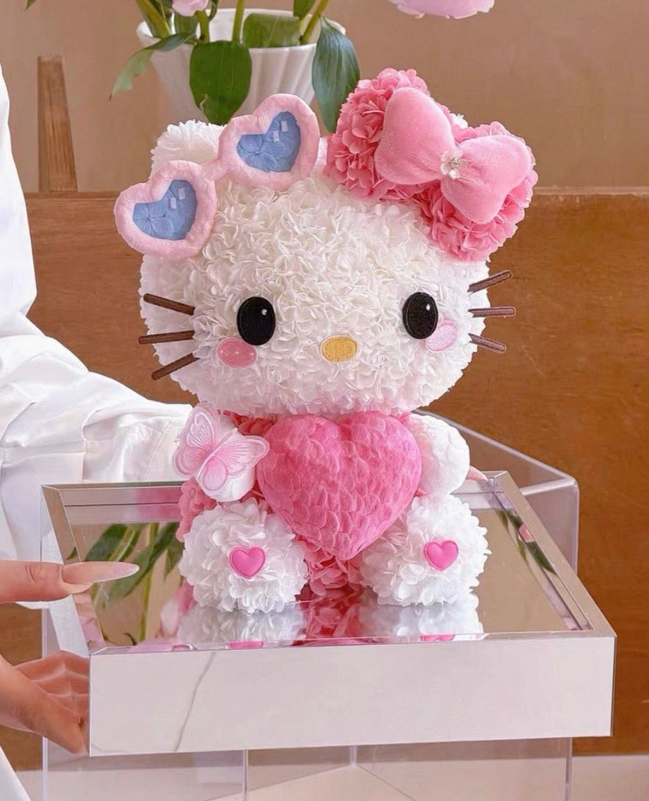 Hello Kitty 繡球永生花