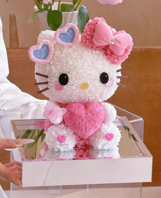 Hello Kitty 繡球永生花
