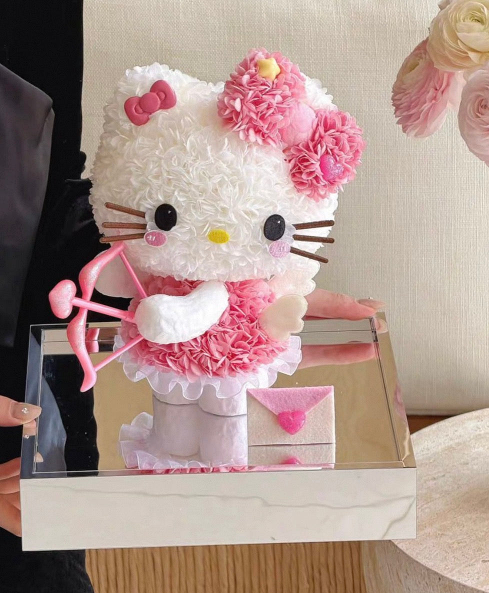 Hello Kitty 繡球永生花