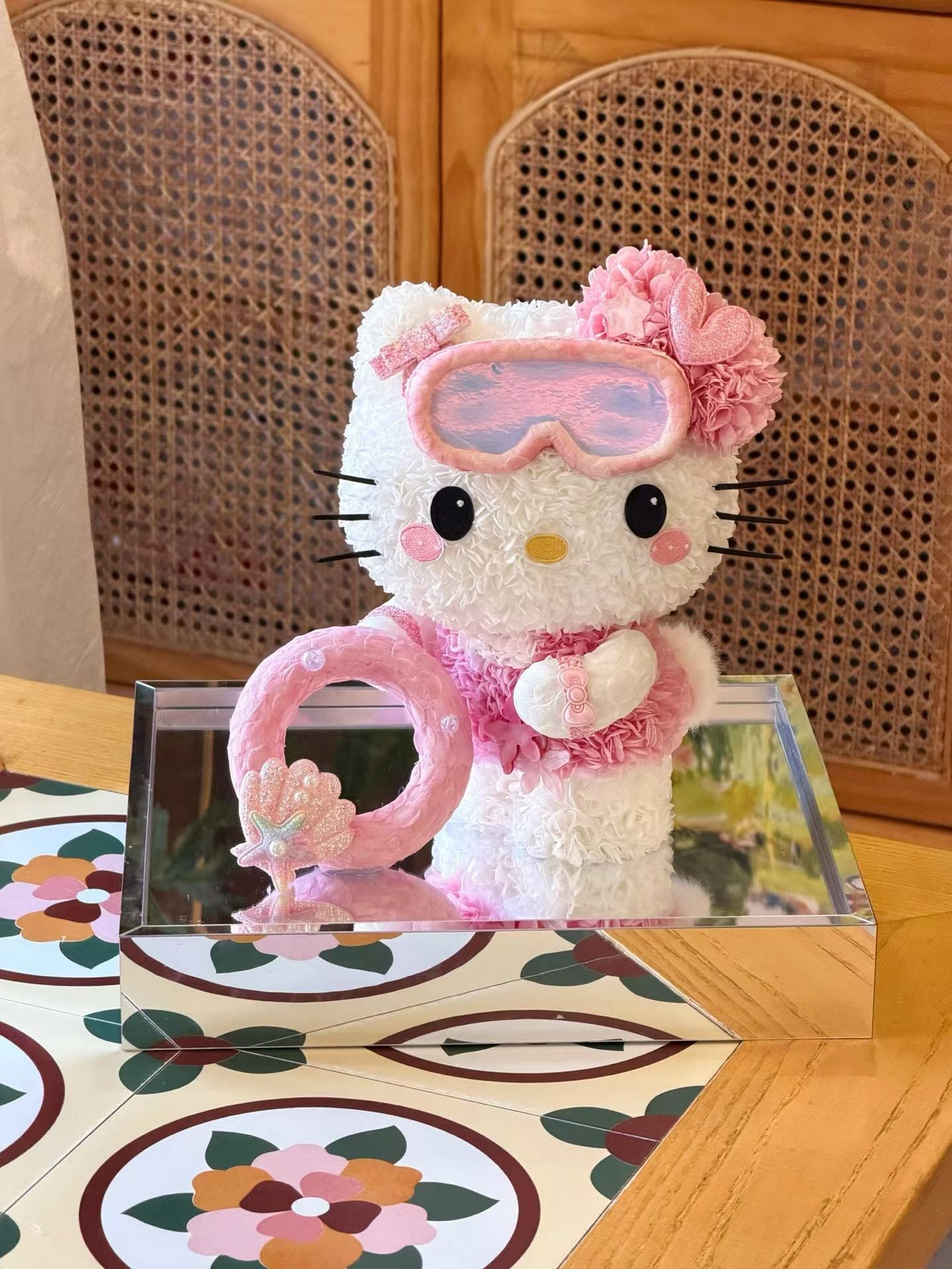 Hello Kitty 繡球永生花