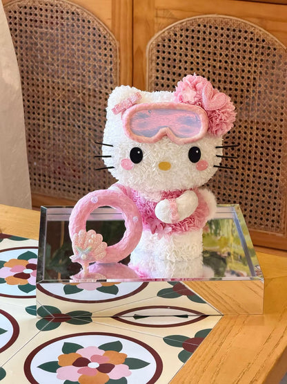 Hello Kitty 繡球永生花