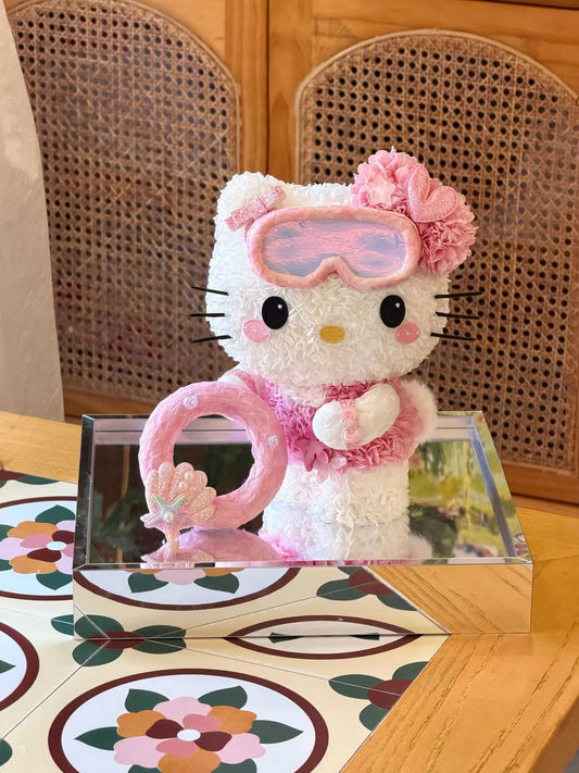 Hello Kitty 繡球永生花