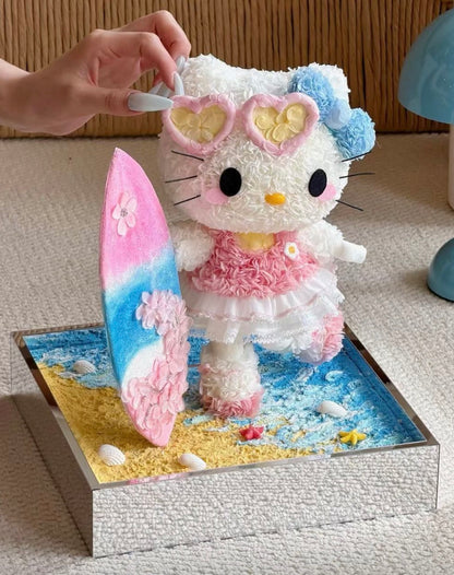 Hello Kitty 繡球永生花
