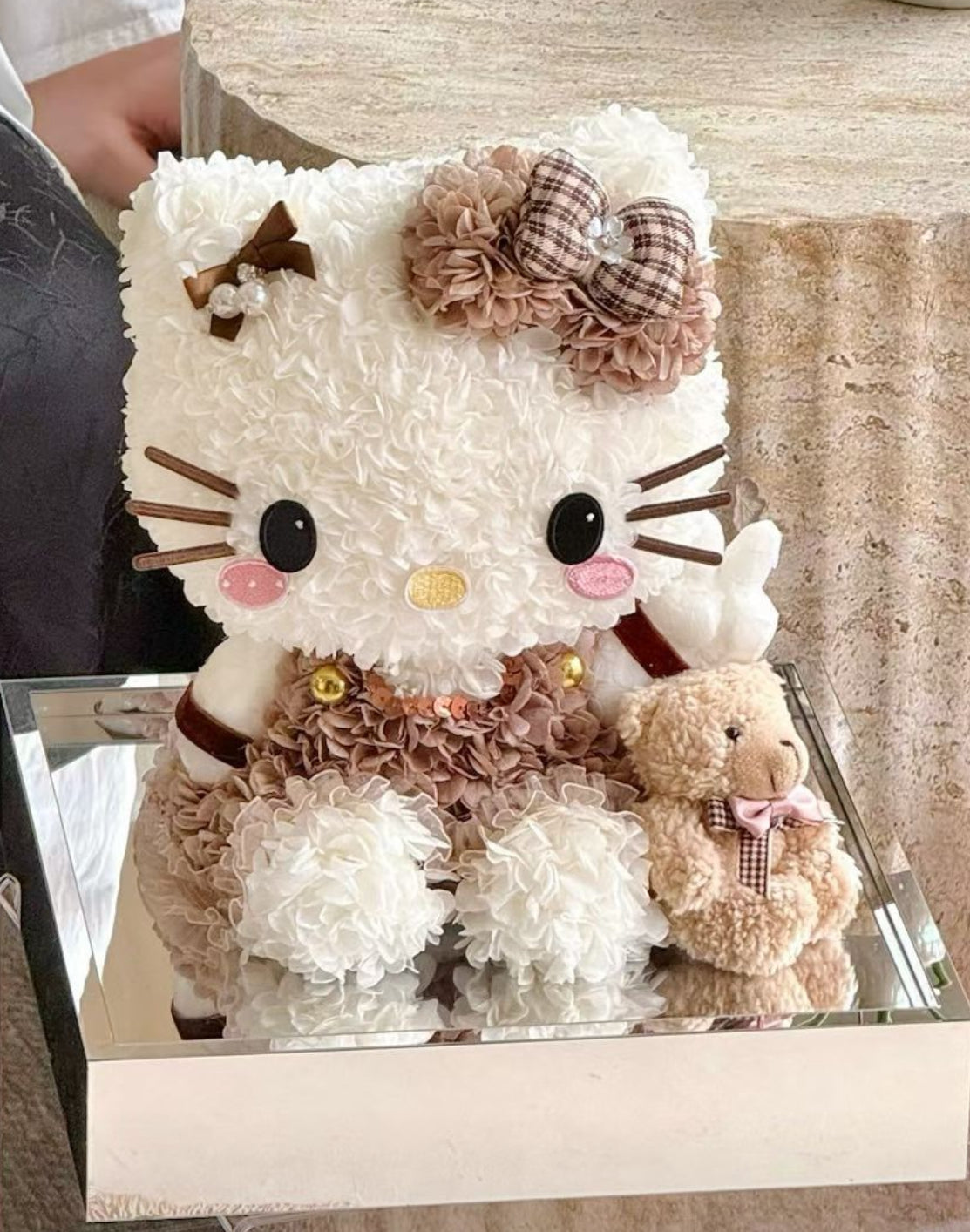 Hello Kitty 繡球永生花