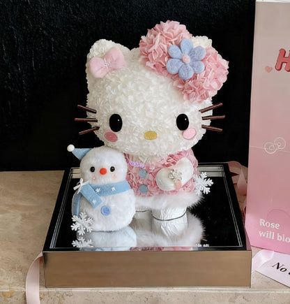 Hello Kitty 繡球永生花