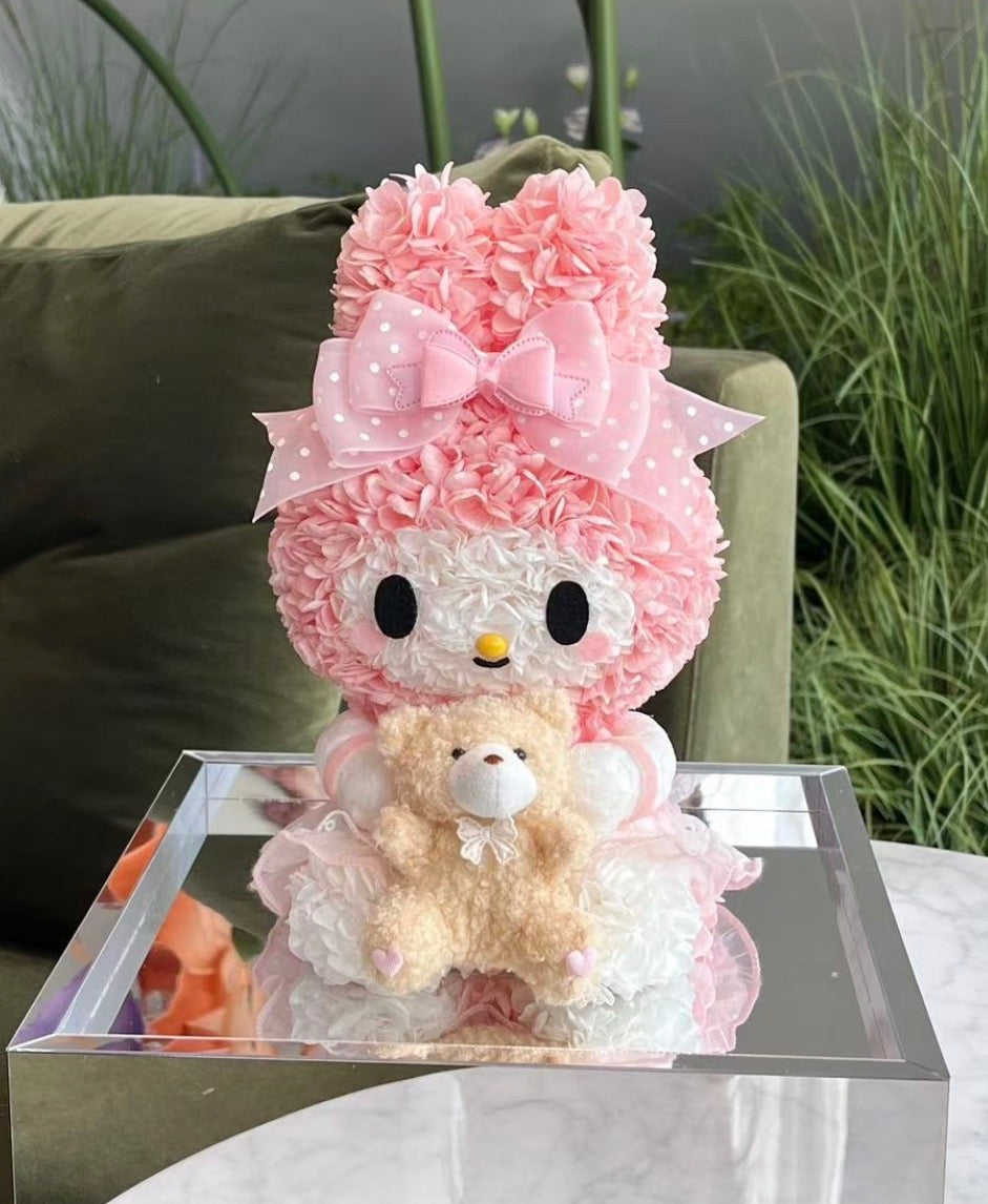 My Melody 繡球永生花