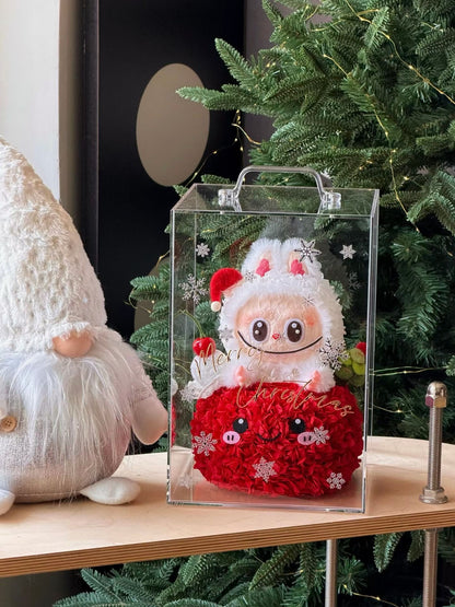 Labubu 繡球永生花