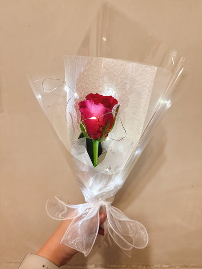 新鮮玫瑰花束 (1支）