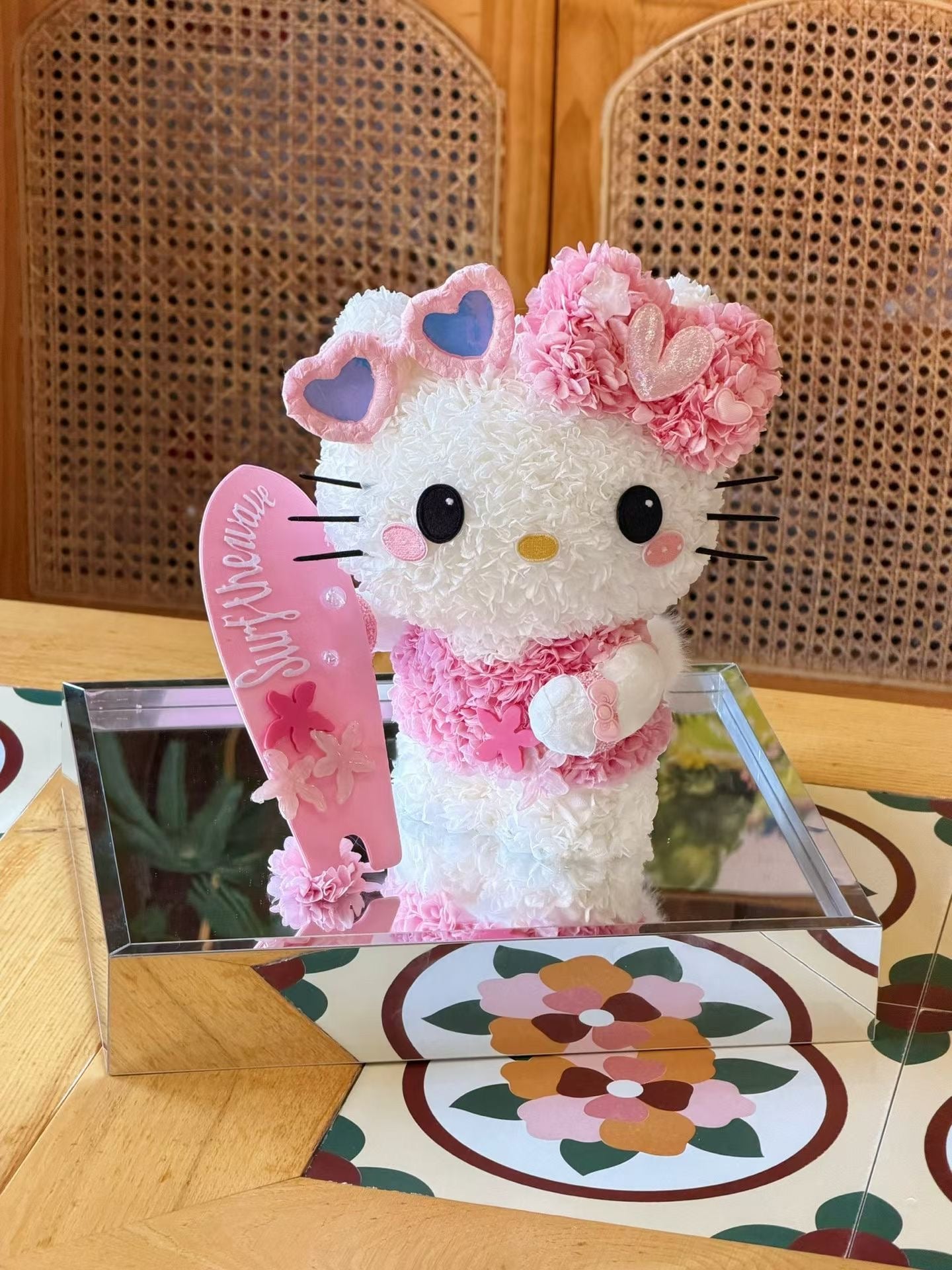 Hello Kitty 繡球永生花