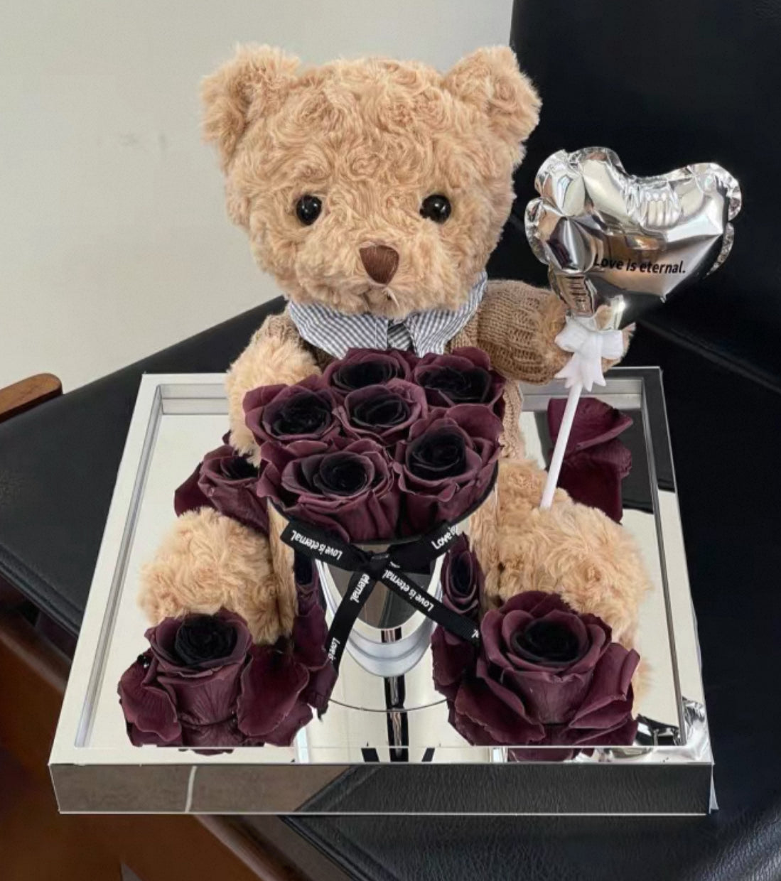 Teddy Bear 繡球永生花 (4色）