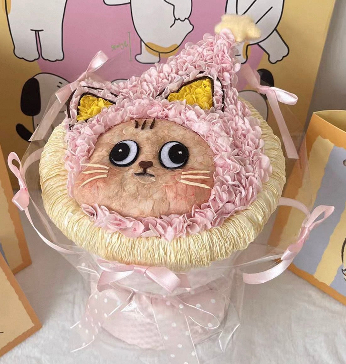 星星人 繡球永生花花束