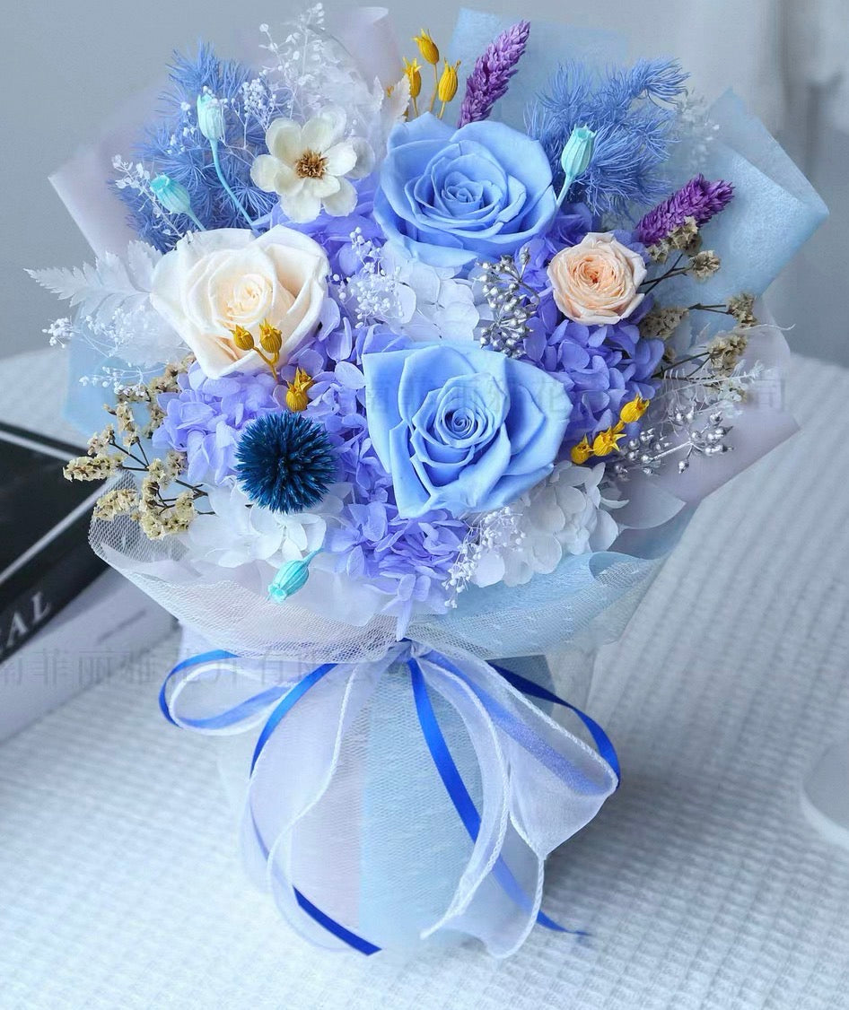 玫瑰永生花花束