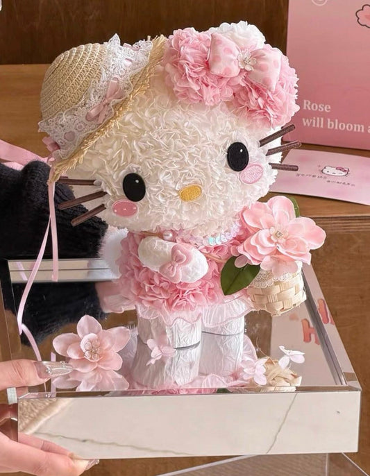 Hello Kitty 繡球永生花