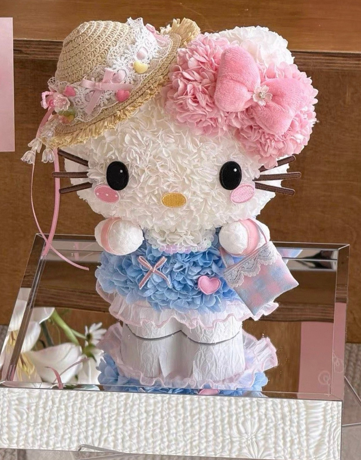 Hello Kitty 繡球永生花