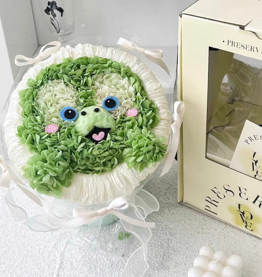 'Olu Mel 繡球永生花花束