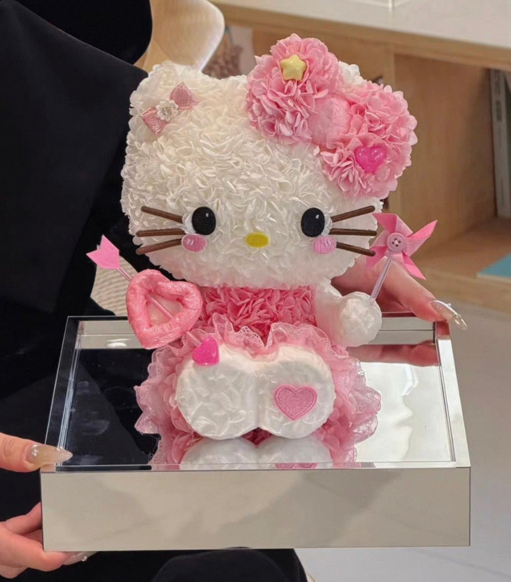 Hello Kitty 繡球永生花
