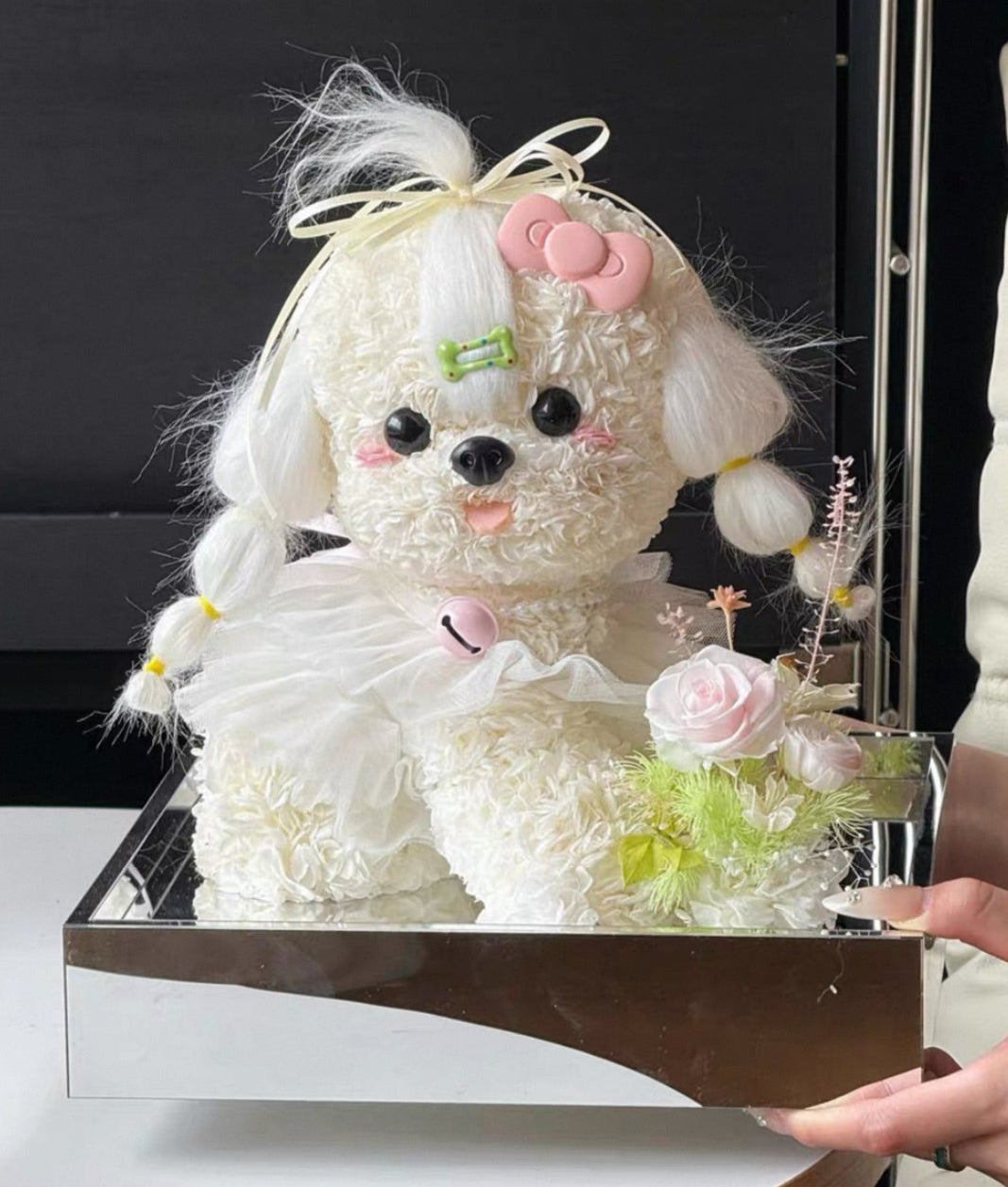 狗仔 繡球永生花
