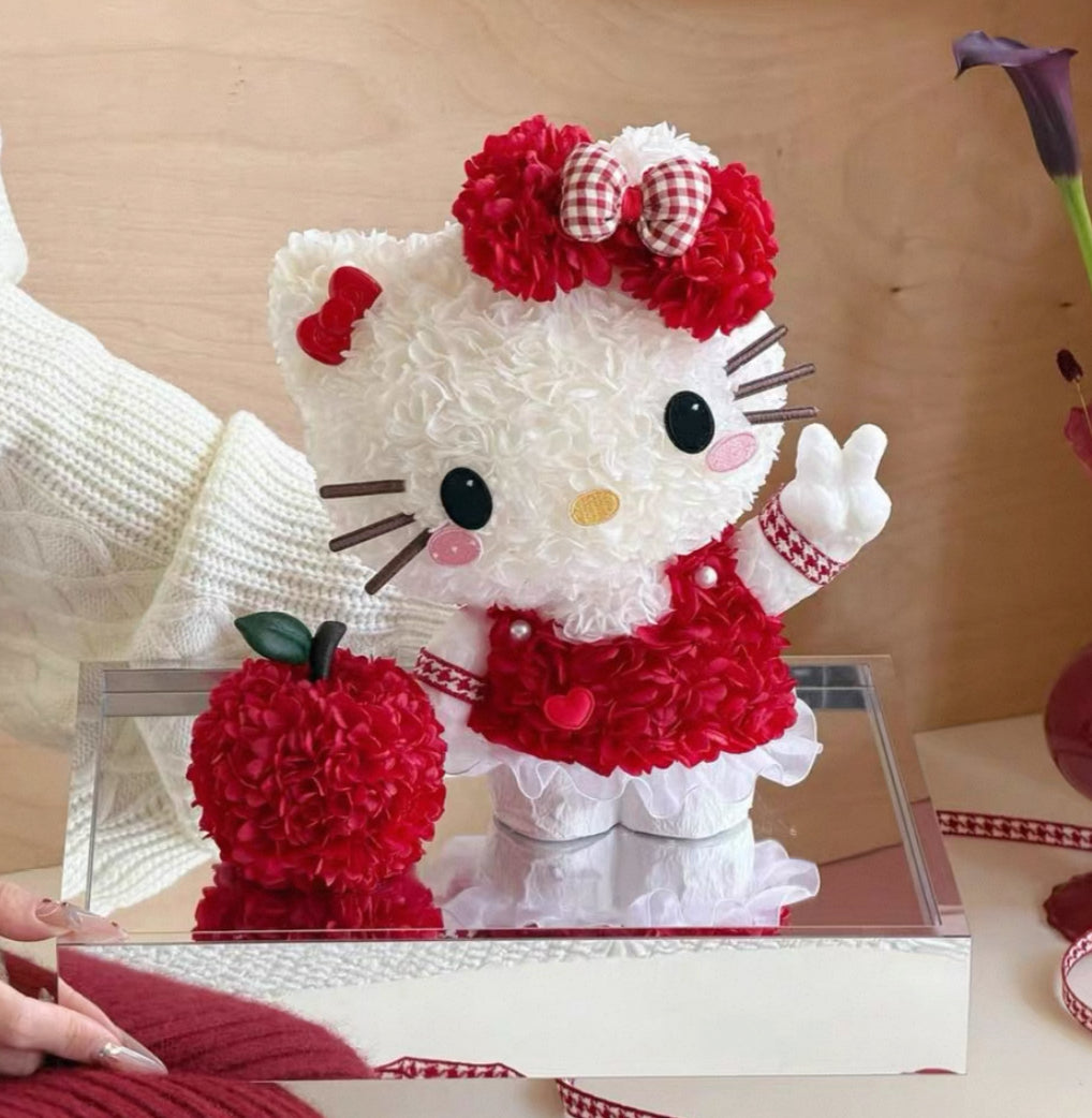 Hello Kitty 繡球永生花 (2色）