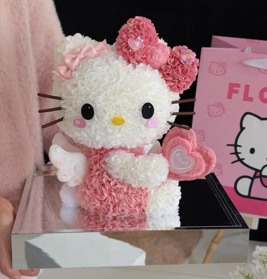 Hello Kitty 繡球永生花 (2色）