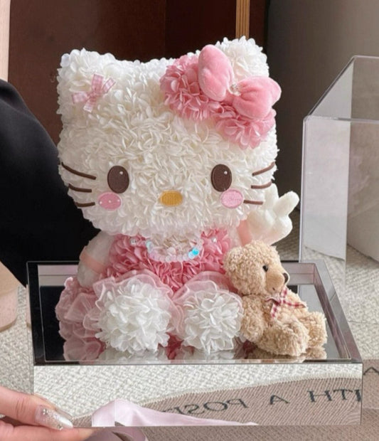 Hello Kitty 繡球永生花 (多色）