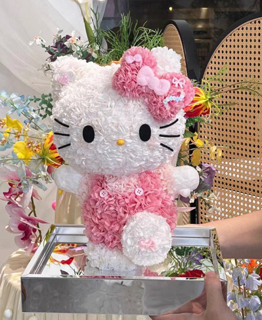 Hello Kitty 繡球永生花 (2色）