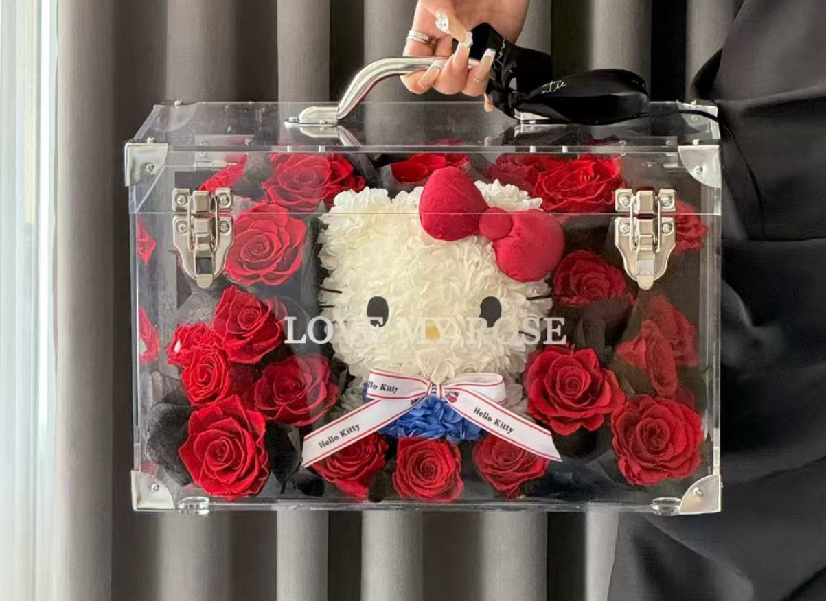 Hello Kitty 繡球永生花
