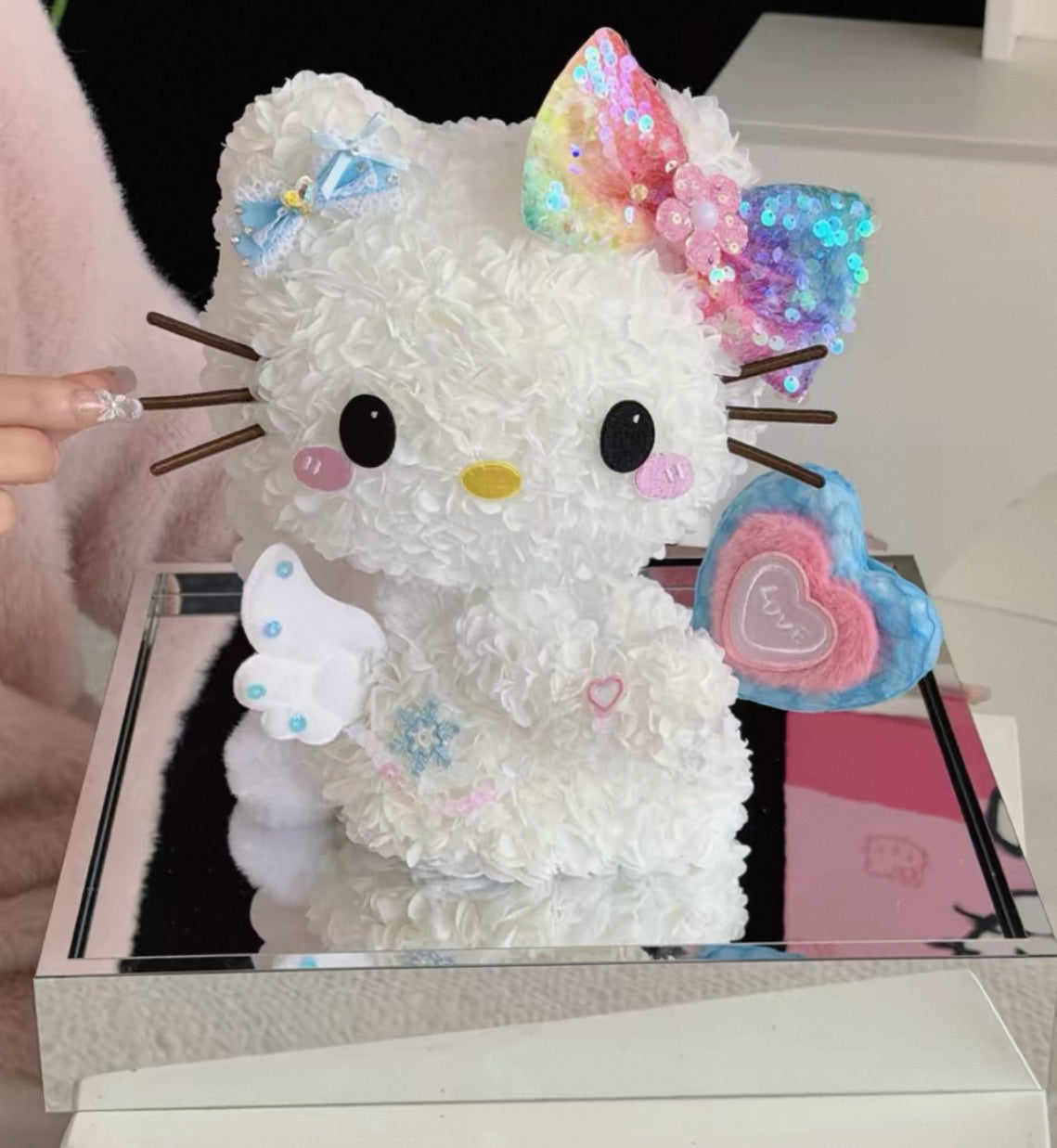 Hello Kitty 繡球永生花